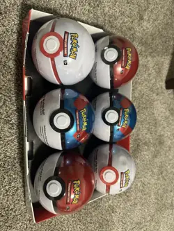 Pokemon PokeBall Tin Lot Of 6 Sealed - 3 TCG Booster Packs Per Tin (D24) - Image 1
