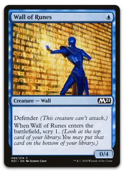 Wall of Runes #85 (NM) Core Set 2021 M21 Magic MTG - Image 1