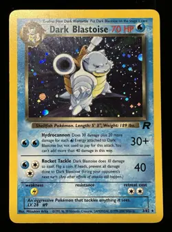 Pokemon - Dark Blastoise Holo - Team Rocket 3/82 Rare - Near Mint NM - Image 1