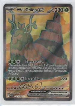 Wo-Chien ex Ultra Rare Pokemon SV02: Paldea Evolved #232 0u0k - Image 1