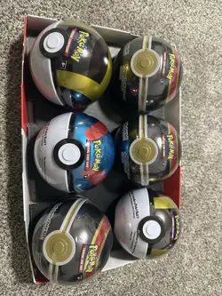 Pokemon PokeBall Tin Lot Of 6 Sealed - 3 TCG Booster Packs Per Tin (H24) - Image 1
