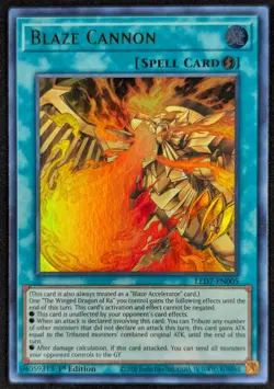 Blaze Cannon 2020 1st Edition Ultra Rare Holo Gold Yugioh Card LED7-EN005 (NM) - Image 1