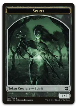 Spirit Token (001) #1 (LP) Eternal Masters EMA Magic MTG - Image 1