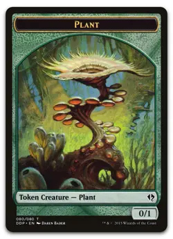 Plant Token #80 (LP) Zendikar vs. Eldrazi DDP Magic MTG - Image 1