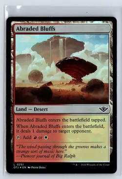 FOIL Abraded Bluffs Outlaws of Thunder Junction - MTG Magic the Gathering Card - Image 1