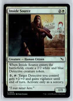 FOIL Inside Source Murders at Karlov Manor - MTG Magic the Gathering Card - Image 1