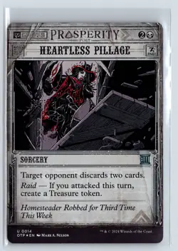 FOIL Heartless Pillage Breaking News Uncommon - MTG Magic the Gathering Card - Image 1