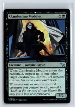 FOIL Clandestine Meddler Murders at Karlov Manor - MTG Magic the Gathering Card - Image 1