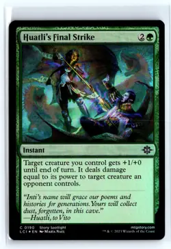 FOIL Huatli's Final Strike Lost Caverns of Ixalan - MTG Magic the Gathering Card - Image 1