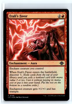 FOIL Etali's Favor The Lost Caverns of Ixalan - MTG Magic the Gathering Card - Image 1