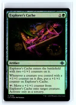 FOIL Explorer's Cache Lost Caverns of Ixalan - MTG Magic the Gathering Card - Image 1