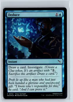 FOIL Deduce 52 Murders at Karlov Manor - MTG Magic the Gathering Card - Image 1