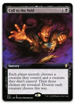 Call to the Void (Extended Art) #572 (NM) Baldur's Gate CLB Magic MTG - Image 1