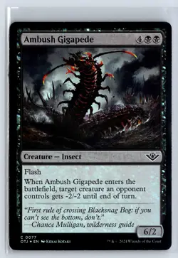 FOIL Ambush Gigapede Outlaws of Thunder Junction - MTG Magic the Gathering Card - Image 1