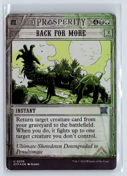 FOIL Back for More Breaking News Uncommon - MTG Magic the Gathering Card - Image 1
