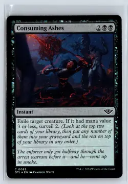 FOIL Consuming Ashes Outlaws of Thunder Junction - MTG Magic the Gathering Card - Image 1