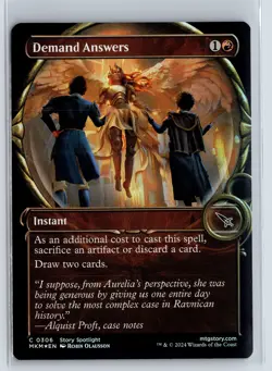 FOIL Demand Answers 306 Murders at Karlov Manor - MTG Magic the Gathering Card - Image 1