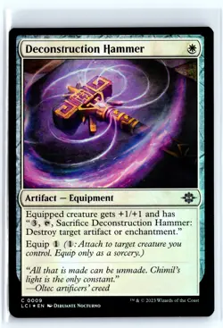 FOIL Deconstruction Hammer Lost Caverns of Ixalan - MTG Magic the Gathering Card - Image 1