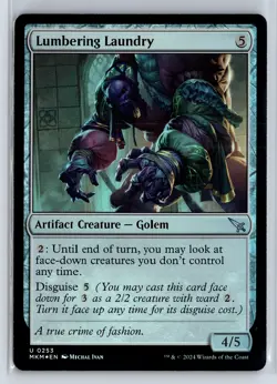 FOIL Lumbering Laundry Murders at Karlov Manor - MTG Magic the Gathering Card - Image 1
