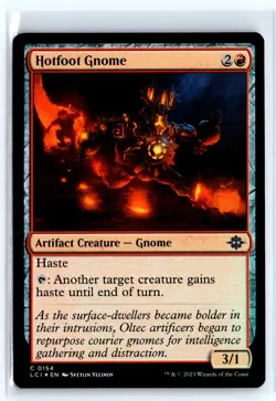 FOIL Hotfoot Gnome The Lost Caverns of Ixalan - MTG Magic the Gathering Card - Image 1