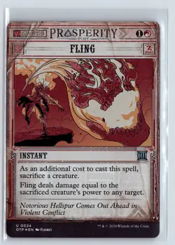 FOIL Fling Breaking News Uncommon - MTG Magic the Gathering Card - Image 1