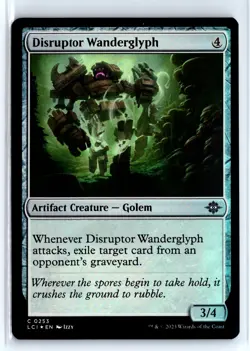 FOIL Disruptor Wanderglyph Lost Caverns of Ixalan - MTG Magic the Gathering Card - Image 1