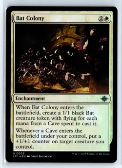 FOIL Bat Colony The Lost Caverns of Ixalan - MTG Magic the Gathering Card - Image 1