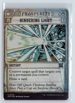 FOIL Hindering Light Breaking News Uncommon - MTG Magic the Gathering Card - Image 1