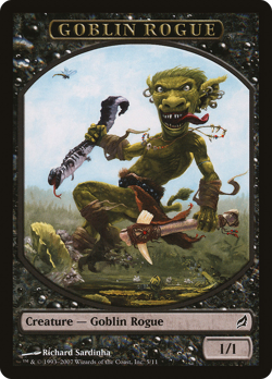 Goblin Rogue Token #5 (MP) Lorwyn LRW Magic MTG - Image 1