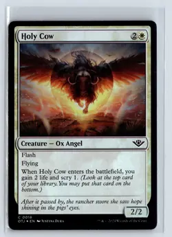 FOIL Holy Cow Outlaws of Thunder Junction - MTG Magic the Gathering Card - Image 1