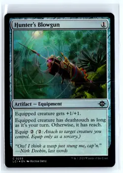 FOIL Hunter's Blowgun Lost Caverns of Ixalan - MTG Magic the Gathering Card - Image 1