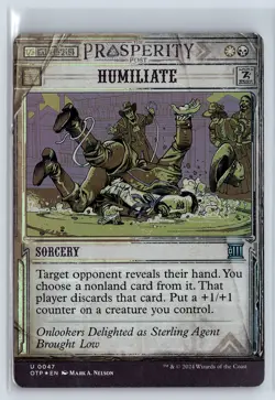 FOIL Humiliate Breaking News Uncommon - MTG Magic the Gathering Card - Image 1