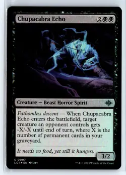 FOIL Chupacabra Echo The Lost Caverns of Ixalan - MTG Magic the Gathering Card - Image 1