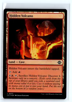 FOIL Hidden Volcano The Lost Caverns of Ixalan - MTG Magic the Gathering Card - Image 1