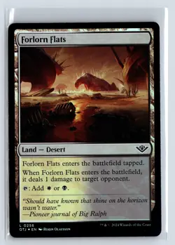FOIL Forlorn Flats Outlaws of Thunder Junction - MTG Magic the Gathering Card - Image 1