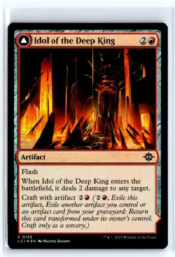 FOIL Idol of the Deep King Sovereigns Macuahuitl Ixalan - MTG Magic the Gat - Image 1