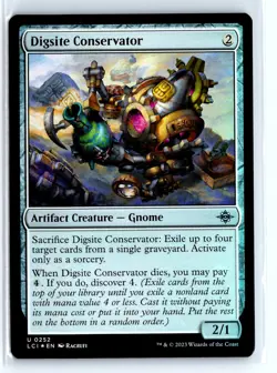 FOIL Digsite Conservator Lost Caverns of Ixalan - MTG Magic the Gathering Card - Image 1