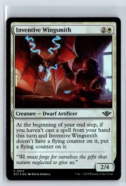 FOIL Inventive Wingsmith Outlaws of Thunder Junction - MTG Magic the Gather - Image 1