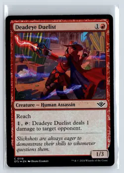 FOIL Deadeye Duelist Outlaws of Thunder Junction - MTG Magic the Gathering Card - Image 1
