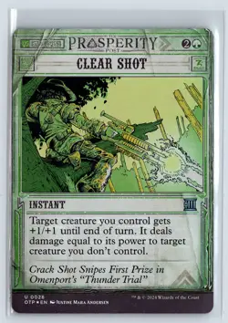 FOIL Clear Shot Breaking News Uncommon - MTG Magic the Gathering Card - Image 1