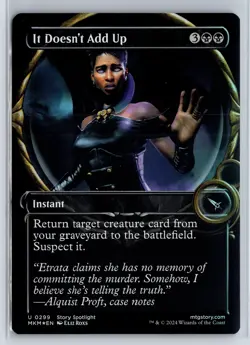 FOIL It Doesn't Add Up 299 Murders at Karlov Manor - MTG Magic the Gatherin - Image 1