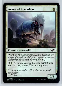 FOIL Armored Armadillo Outlaws of Thunder Junction - MTG Magic the Gatherin - Image 1