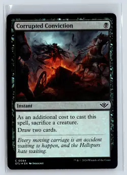 FOIL Corrupted Conviction Outlaws of Thunder Junction - MTG Magic the Gathe - Image 1