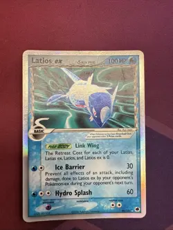 Latios EX - EX Dragon Frontiers 96/101 2006 Ultra Rare HOLO Pokemon Card DAMAGED - Image 1