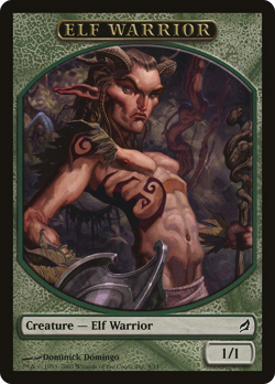 Elf Warrior Token #9 (MP) Lorwyn LRW Magic MTG - Image 1