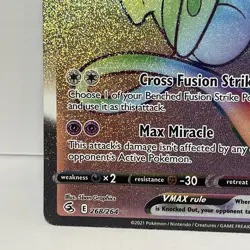 Mew VMAX 268/264 Fusion Strike Secret Rainbow Rare Pokemon TCG Card NM/M - Image 5