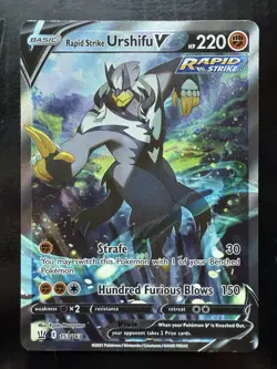 Pokemon Rapid Strike Urshifu V (Alternate Full Art) 153/163 Battle Styles Holo - Image 1