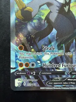 Pokemon Rapid Strike Urshifu V (Alternate Full Art) 153/163 Battle Styles Holo - Image 4