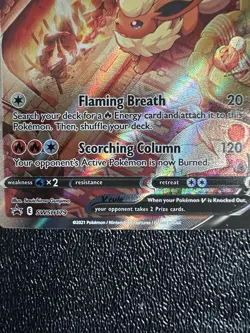 Pokemon FLAREON V SWSH179 Ultra Rare (2022 Sword Shield Promo) NM/Near Mint - Image 3