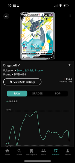 Dragapult V SWSH096 SWSH: Sword & Shield Promo Cards Holo Pokemon Card NEAR MINT - Image 3